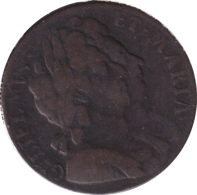1694 HALF PENNY ( FINE ) - HALFPENNY - Cambridgeshire Coins