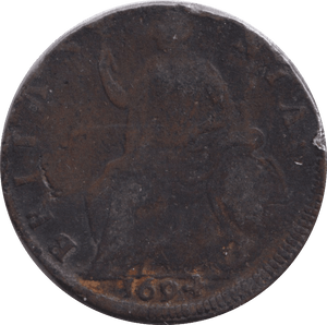 1694 HALFPENNY ( FINE ) - HALFPENNY - Cambridgeshire Coins