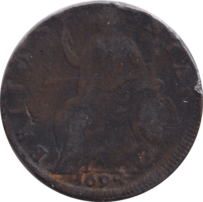 1694 HALFPENNY ( FINE ) - HALFPENNY - Cambridgeshire Coins