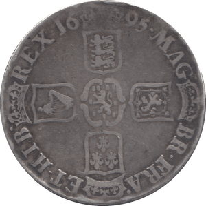 1695 CROWN ( F ) - CROWN - Cambridgeshire Coins