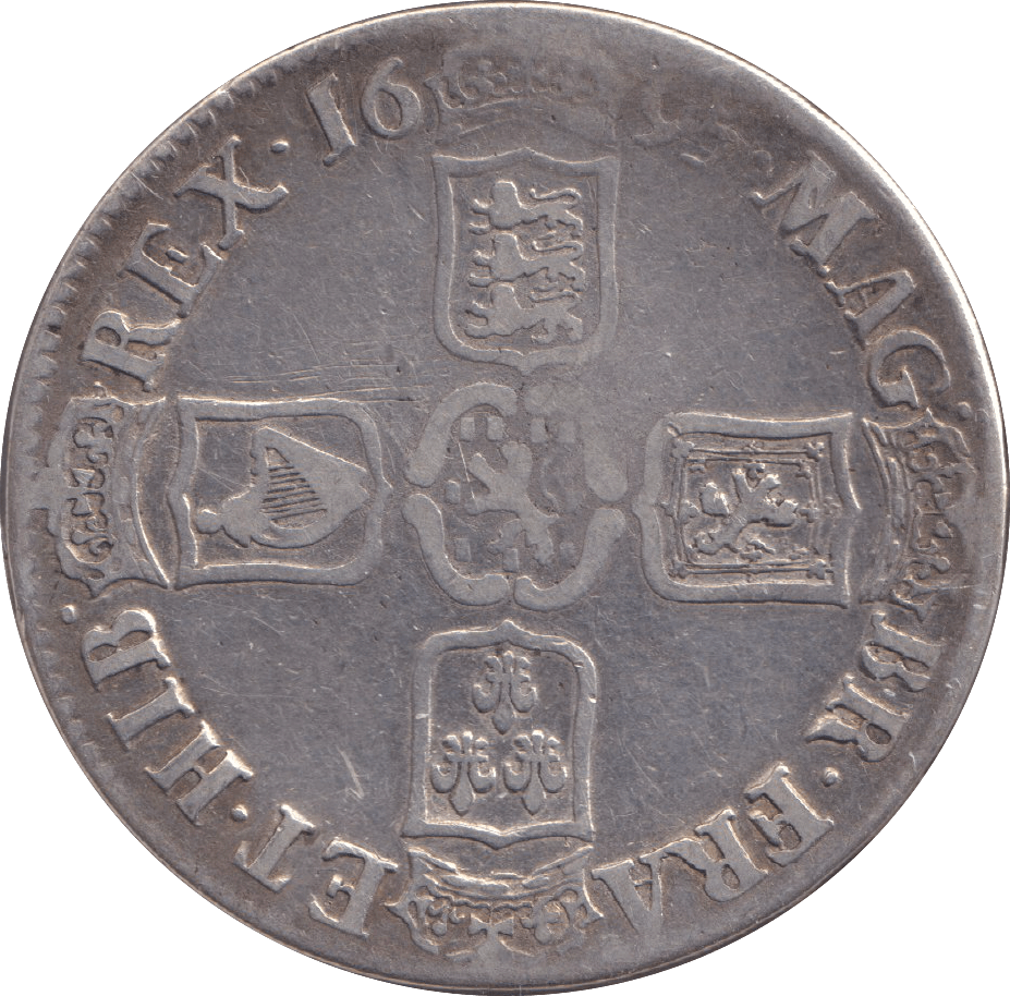 1695 CROWN ( FINE ) - CROWN - Cambridgeshire Coins