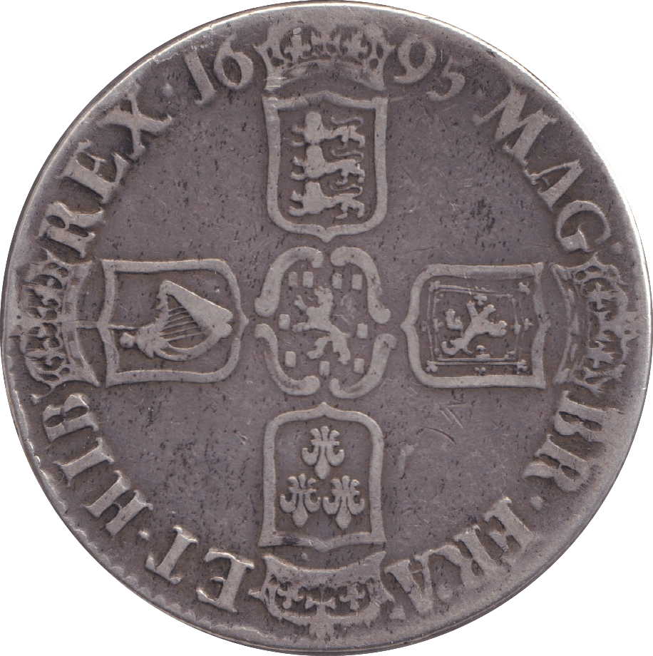 1695 CROWN ( FINE ) - CROWN - Cambridgeshire Coins