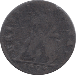 1695 FARTHING ( FAIR ) - FARTHING - Cambridgeshire Coins