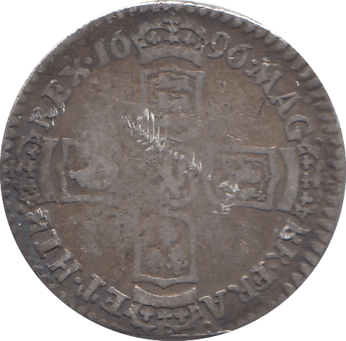 1696 6 PENCE ( FINE ) - WORLD COINS - Cambridgeshire Coins