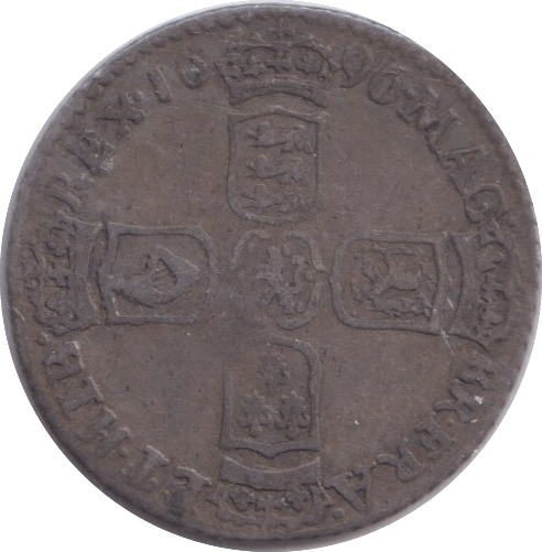 1696 CHESTER SIXPENCE ( FINE ) - SIXPENCE - Cambridgeshire Coins