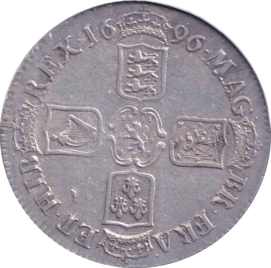 1696 CROWN ( EF ) - CROWN - Cambridgeshire Coins