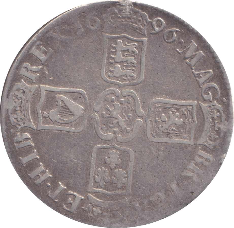1696 CROWN ( FINE ) - CROWN - Cambridgeshire Coins
