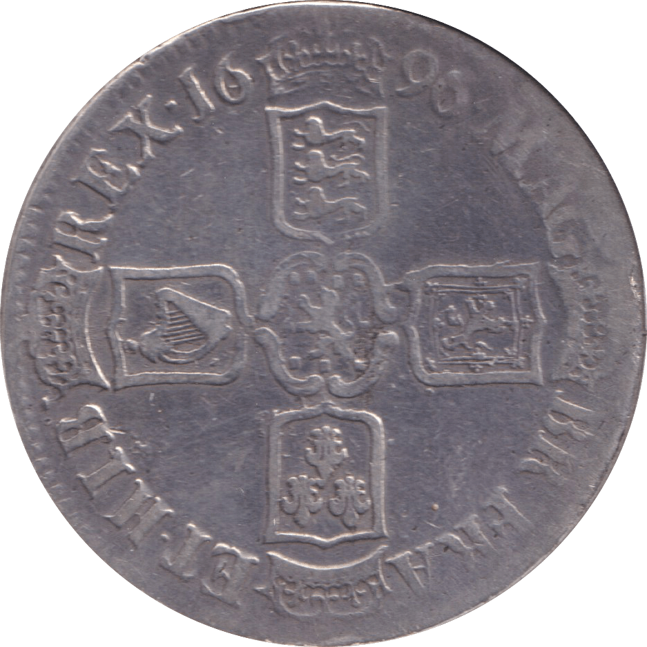 1696 CROWN ( FINE ) - CROWN - Cambridgeshire Coins