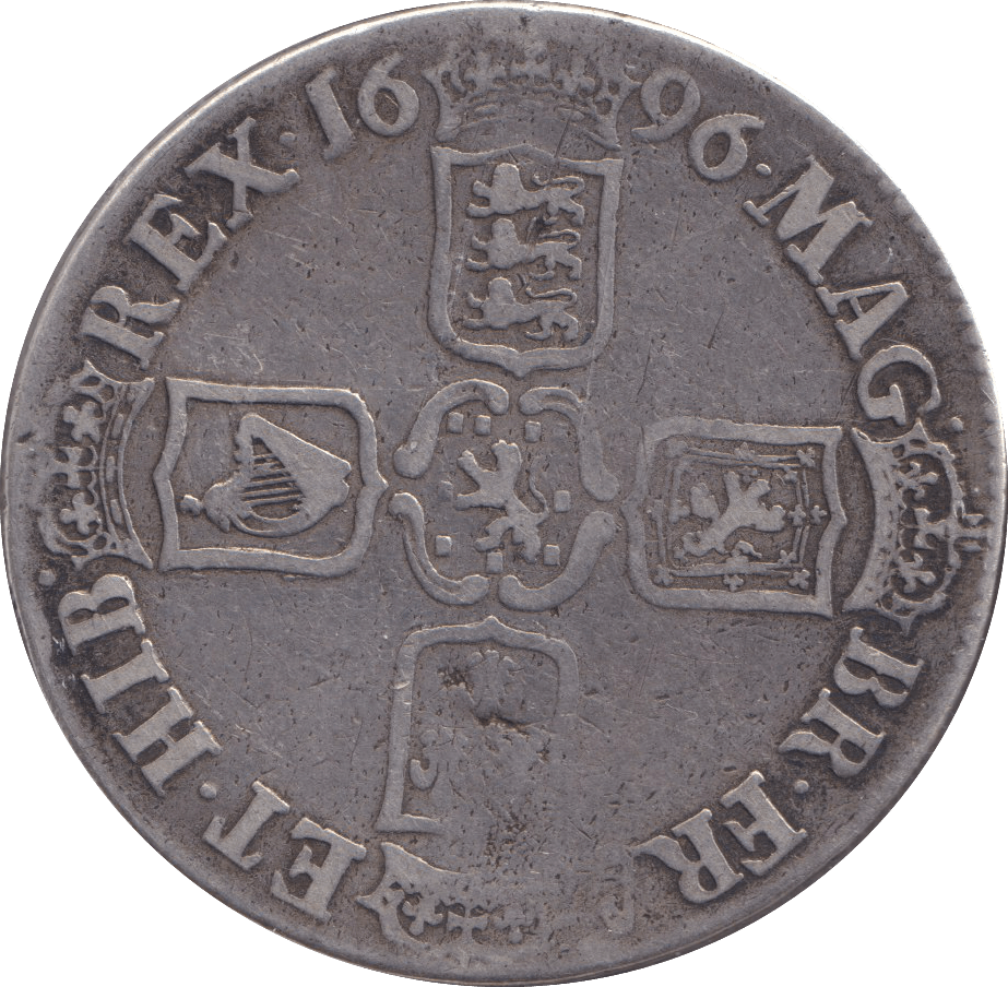 1696 CROWN ( FINE ) - CROWN - Cambridgeshire Coins