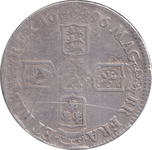 1696 CROWN ( FINE ) - CROWN - Cambridgeshire Coins