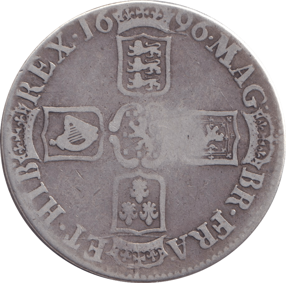 1696 CROWN ( FINE ) - CROWN - Cambridgeshire Coins