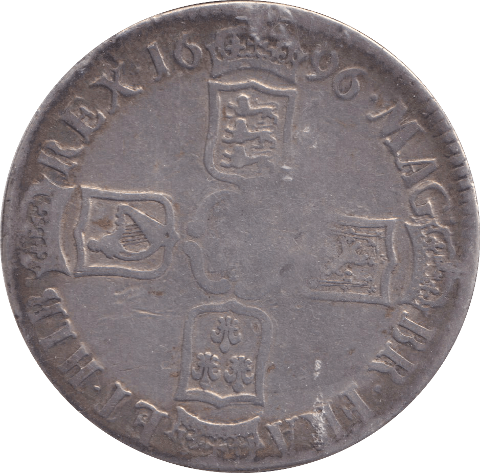 1696 CROWN ( FINE ) - CROWN - Cambridgeshire Coins