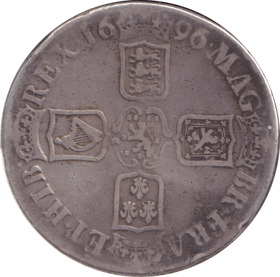1696 CROWN ( FINE ) - CROWN - Cambridgeshire Coins