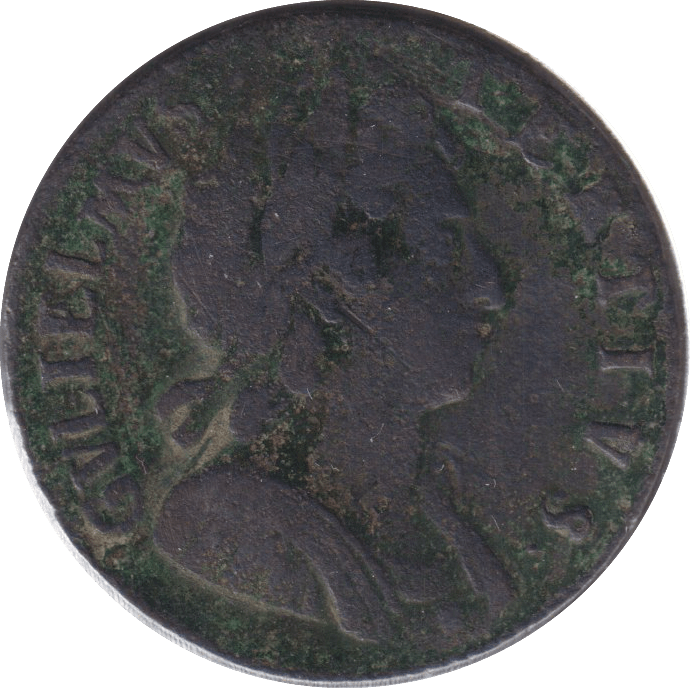1696 HALFPENNY ( GVF ) - HALFPENNY - Cambridgeshire Coins