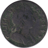 1696 HALFPENNY ( GVF ) - HALFPENNY - Cambridgeshire Coins