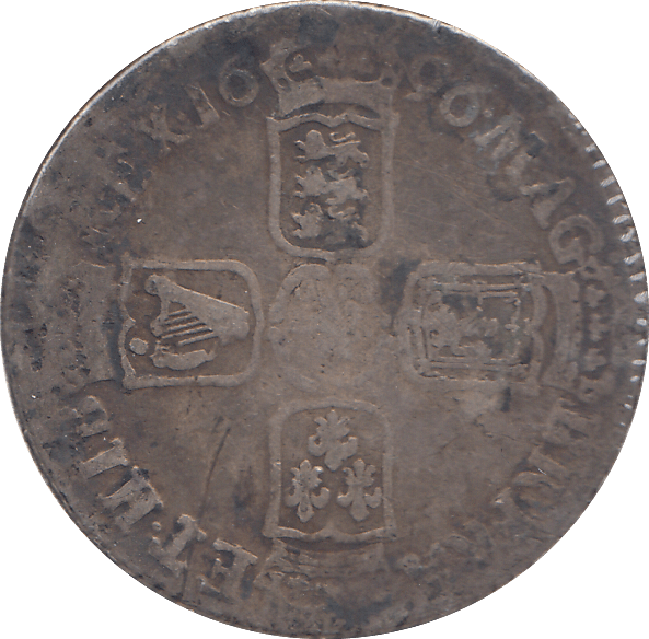 1696 SHILLING ( FINE ) - SHILLING - Cambridgeshire Coins