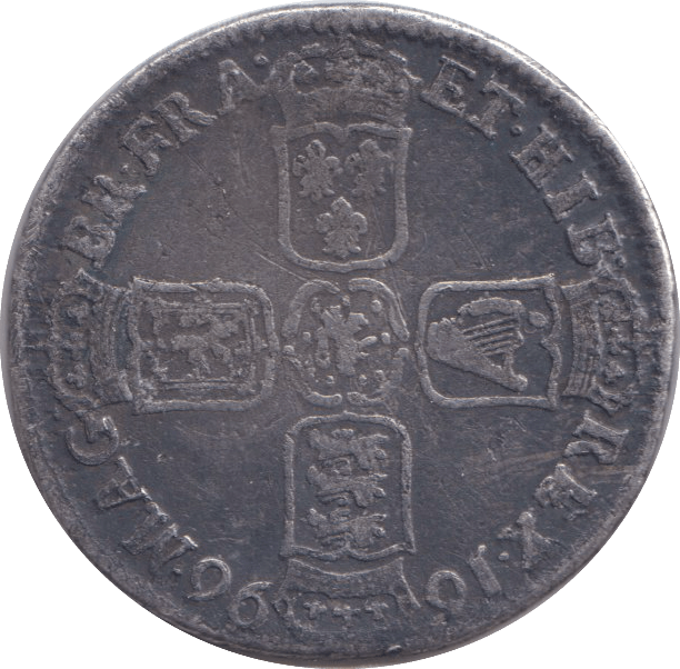 1696 SHILLING ( FINE ) - SHILLING - Cambridgeshire Coins