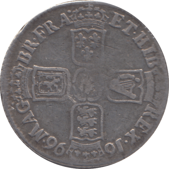 1696 SHILLING ( GF ) - SHILLING - Cambridgeshire Coins