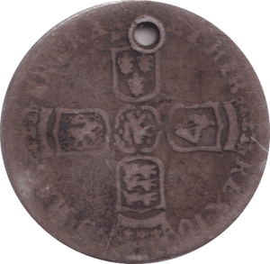 1696 SIXPENCE ( FINE ) HOLED - Sixpence - Cambridgeshire Coins