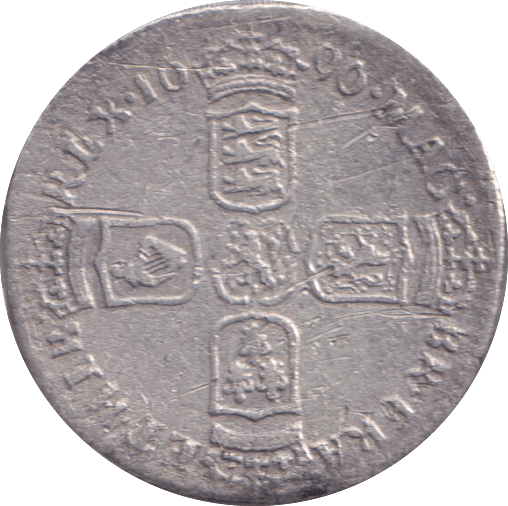 1696 SIXPENCE ( FINE ) - SIXPENCE - Cambridgeshire Coins