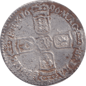 1696 SIXPENCE ( GF ) - SIXPENCE - Cambridgeshire Coins