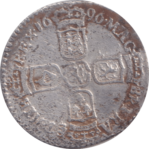 1696 SIXPENCE ( GF ) - SIXPENCE - Cambridgeshire Coins