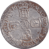 1696 SIXPENCE ( GF ) - SIXPENCE - Cambridgeshire Coins