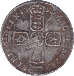 1696 SIXPENCE ( VF ) - SIXPENCE - Cambridgeshire Coins