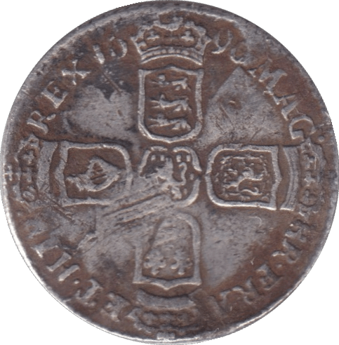 1696 SIXPENCE ( VF ) - SIXPENCE - Cambridgeshire Coins