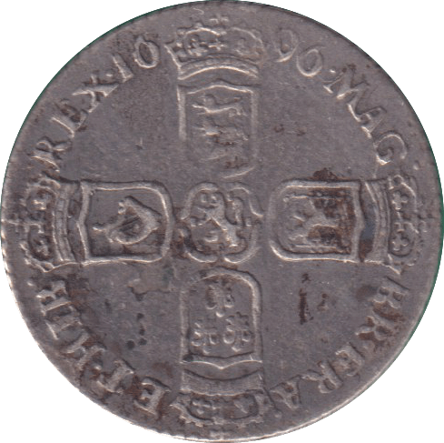 1696 SIXPENCE ( VF ) - SIXPENCE - Cambridgeshire Coins