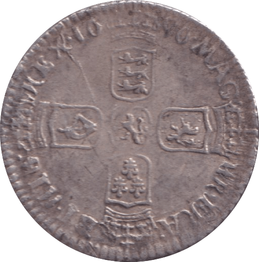 1696 SIXPENCE ( VF ) - SIXPENCE - Cambridgeshire Coins