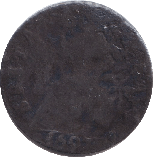 1697 FARTHING ( FINE ) - FARTHING - Cambridgeshire Coins