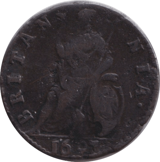 1697 FARTHING ( VF ) - FARTHING - Cambridgeshire Coins