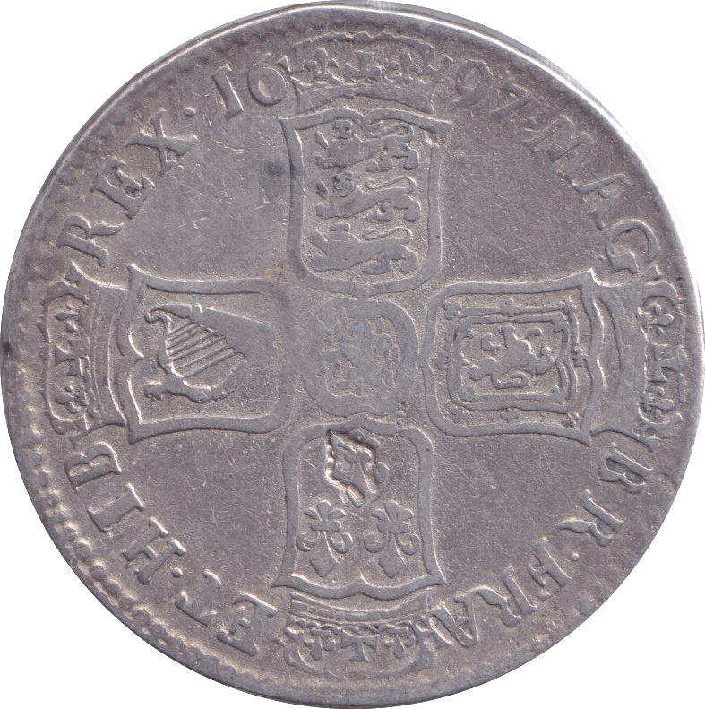 1697 HALFCROWN ( GF ) E - HALFCROWN - Cambridgeshire Coins