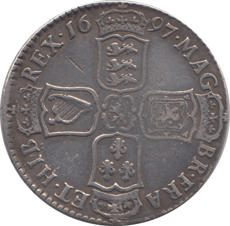1697 HALFCROWN ( GF ) - HALFCROWN - Cambridgeshire Coins