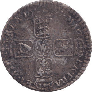 1697 SHILLING ( FINE ) - SHILLING - Cambridgeshire Coins
