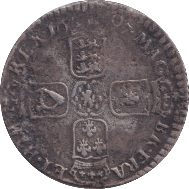 1697 SHILLING ( FINE ) - SHILLING - Cambridgeshire Coins