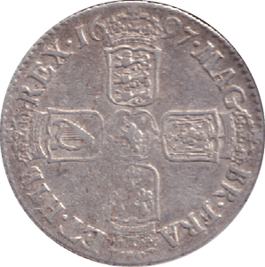 1697 SHILLING ( GF ) - SHILLING - Cambridgeshire Coins
