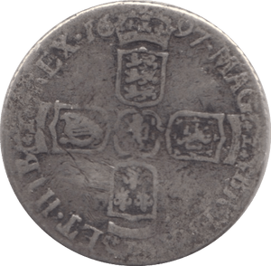 1697 SIXPENCE ( FAIR ) - SIXPENCE - Cambridgeshire Coins