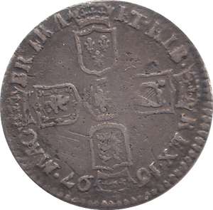 1697 SIXPENCE ( GF ) - WORLD COINS - Cambridgeshire Coins