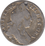1697 SIXPENCE ( NF ) HOLED - SIXPENCE - Cambridgeshire Coins