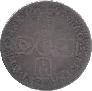 1697 SIXPENCE ( NF ) - SIXPENCE - Cambridgeshire Coins