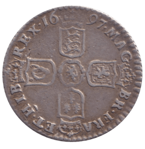 1697 SIXPENCE ( VF ) - SIXPENCE - Cambridgeshire Coins