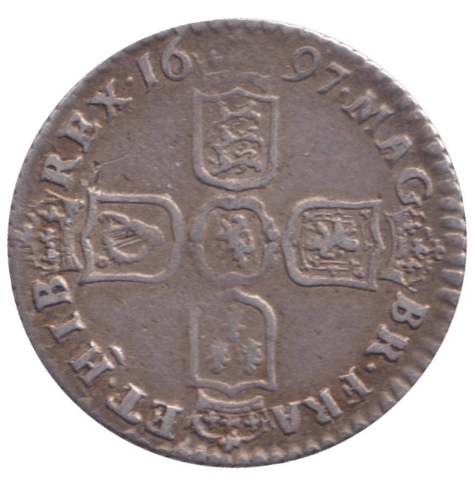 1697 SIXPENCE ( VF ) - SIXPENCE - Cambridgeshire Coins