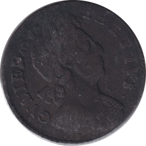 1699 HALFPENNY ( FINE ) - WORLD COINS - Cambridgeshire Coins