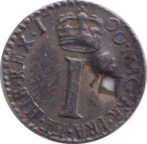 1700 HOLED MAUNDY ONE PENNY ( GVF ) - MAUNDY ONE PENNY - Cambridgeshire Coins