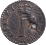 1700 HOLED MAUNDY ONE PENNY ( GVF ) - MAUNDY ONE PENNY - Cambridgeshire Coins