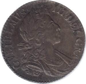 1700 SILVER SHILLING WILLIAM III ( UNC ) - SHILLING - Cambridgeshire Coins