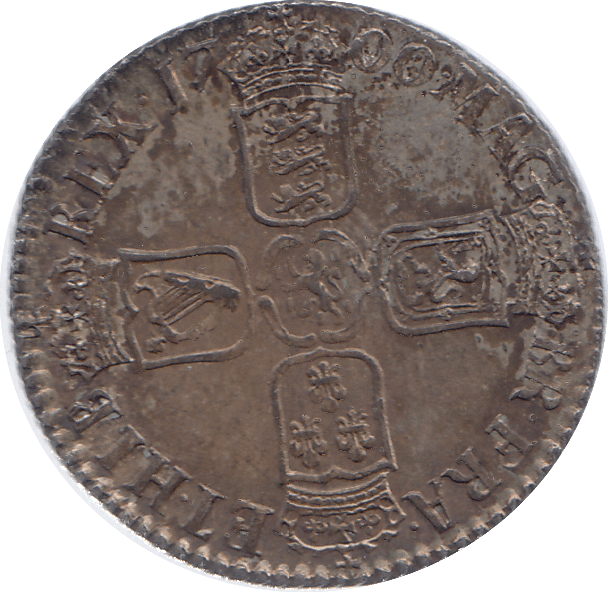 1700 SILVER SHILLING WILLIAM III ( UNC ) - SHILLING - Cambridgeshire Coins