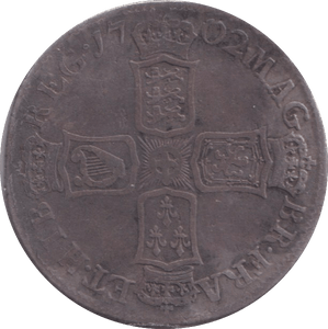 1702 SHILLING ( FINE ) - SHILLING - Cambridgeshire Coins